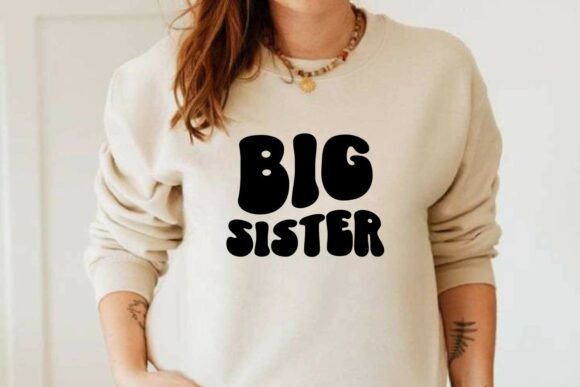 Big Sister Svg for T-Shirt Designs and Graphics