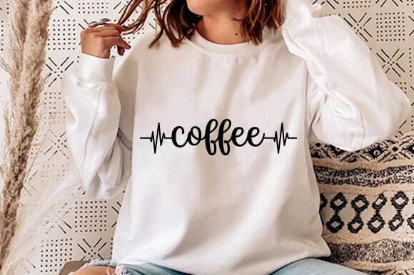 Coffee Heartbeat SVG: A Playful Graphic Freebie for Creative Projects