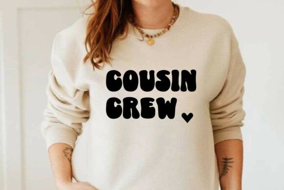 Cousin Crew Retro Cousin PNG Design for T-Shirt Graphics