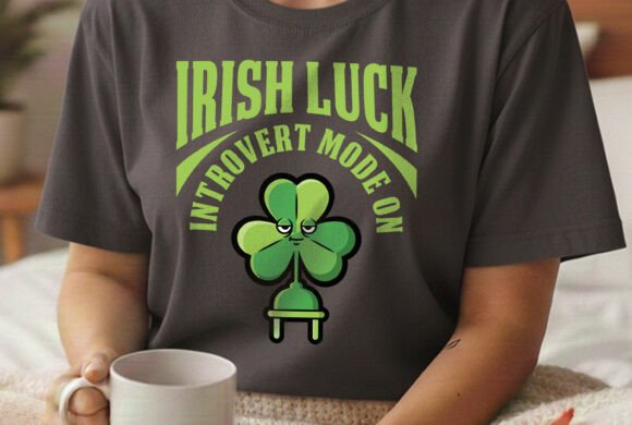 Irish Luck Introvert Mode on Funny Svg for Graphics Freebies