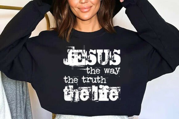 Jesus the Way, Inspirational SVG for T-Shirt Designs