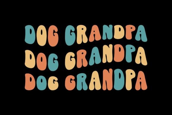 Retro Dog Grandpa SVG for T-Shirt Designs and Graphics