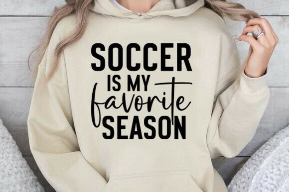 Soccer is My Favorite Season SVG for T-Shirt Designs
